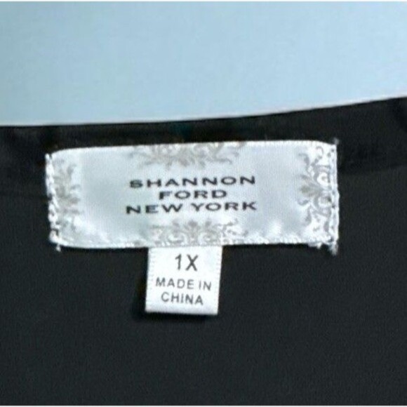 Shannon Ford Cardigan 1X Black Velvet Burnout Witchy Animal Print Fringe Kimono - Picture 4 of 6